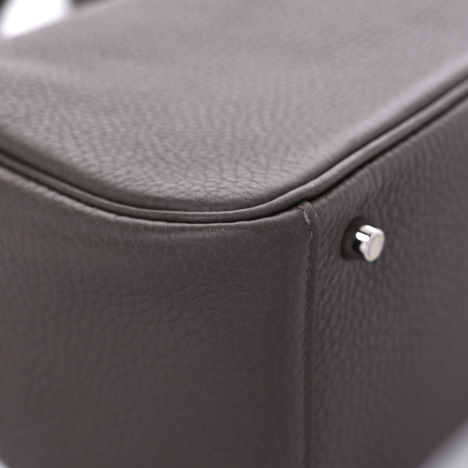 Hermes Taurillon Clemence Mini Lindy 20 Etain 9 of 16