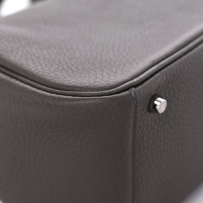 Hermes Taurillon Clemence Mini Lindy 20 Etain 9 of 16