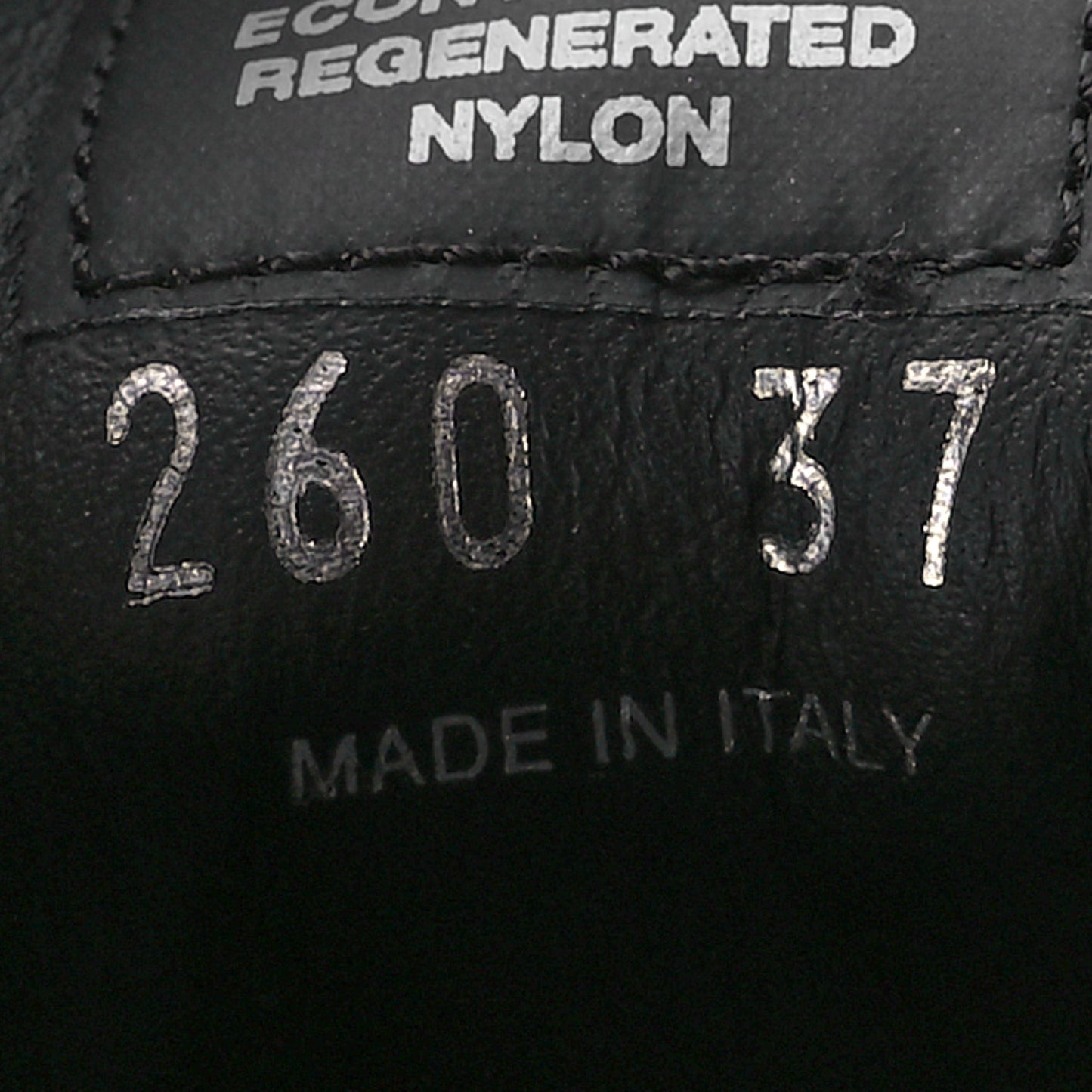 Re-Nylon Gabardine Triangle Logo Double Wheel 50mm Sneakers 37 Black