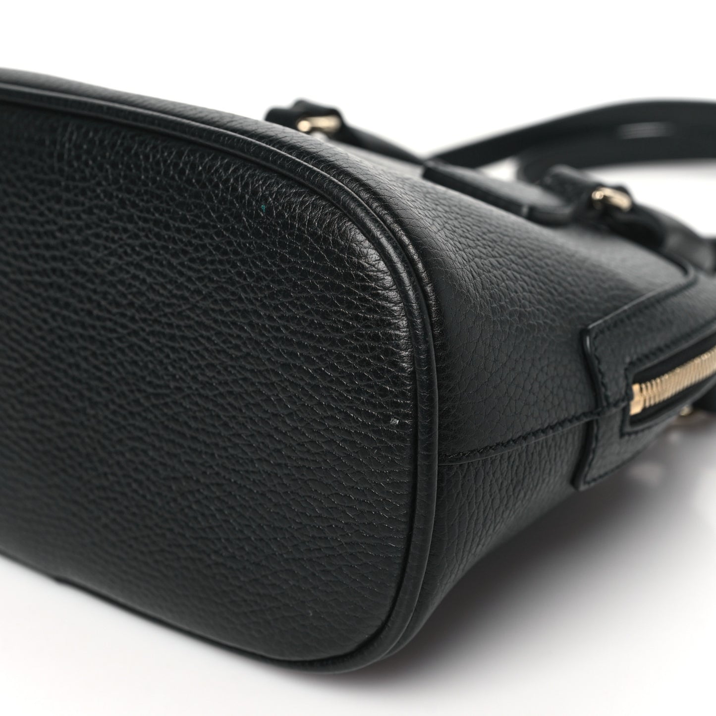 Dollar Calfskin Small GG Charm Dome Bag Black