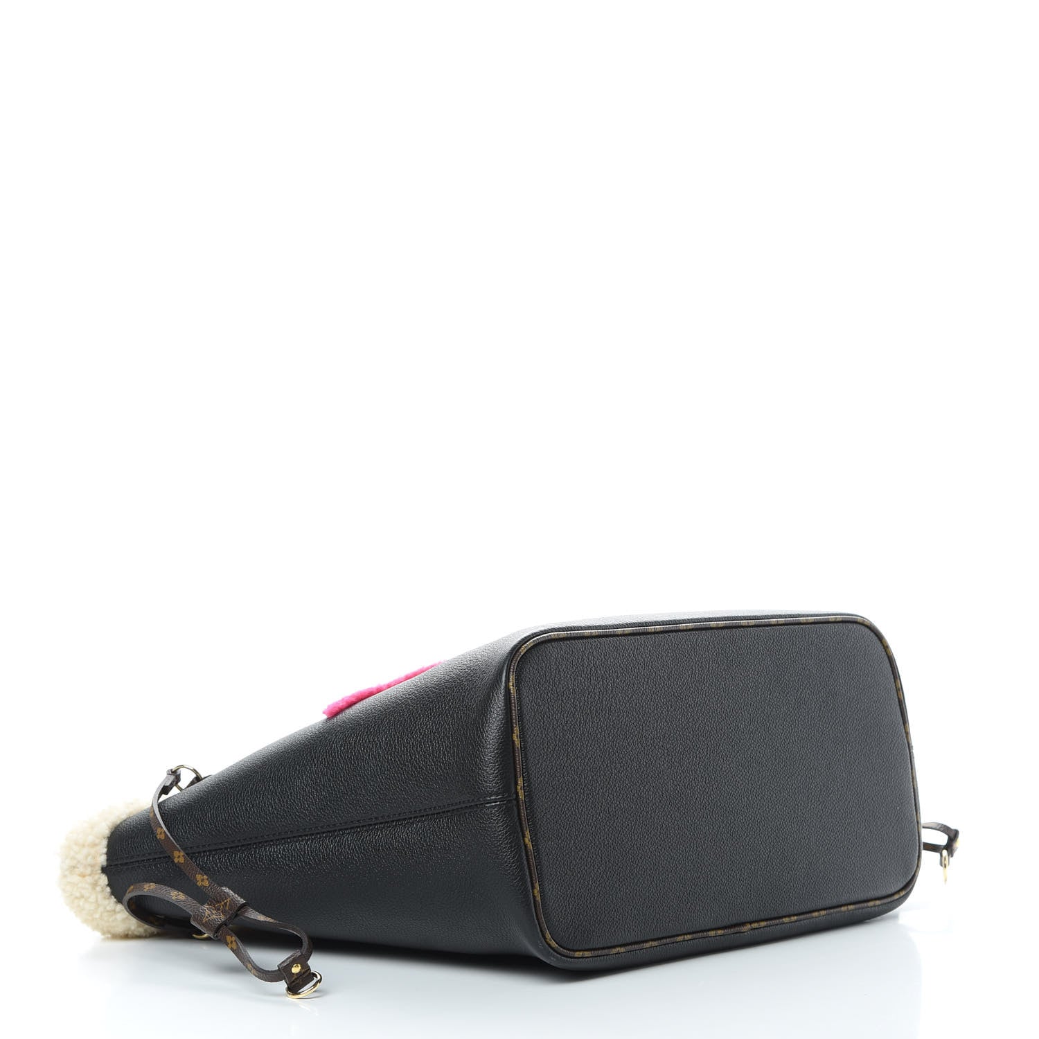 Louis Vuitton Calfskin Monogram Teddy Neverfull MM Black 5 of 11