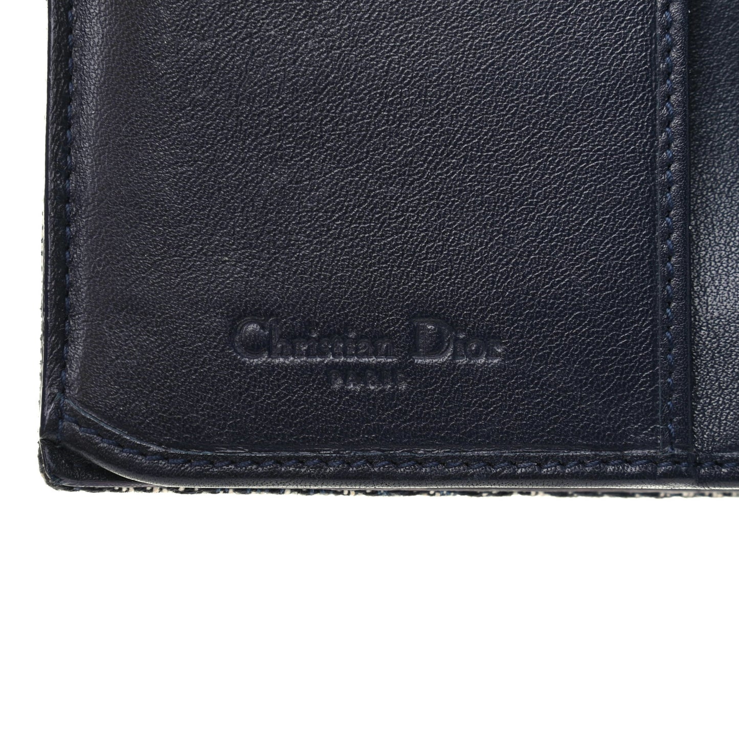 Monogram Calfskin D Continental Wallet Navy
