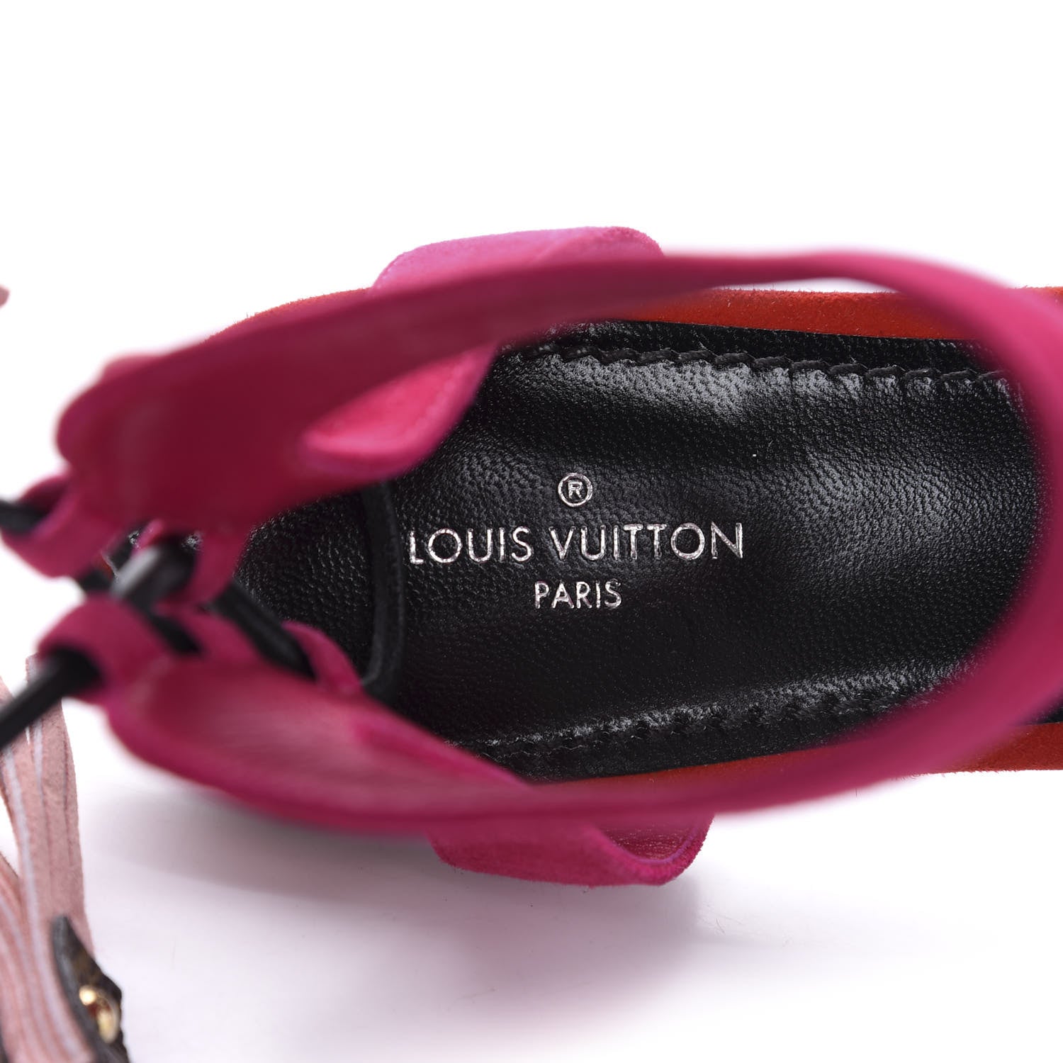 Louis Vuitton Suede Rita Flat Sandals 35.5 Rose Clair 7 of 11