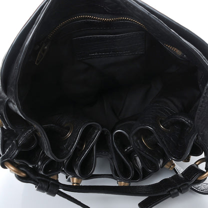 Alexander Wang Pebbled Lambskin Diego Bucket Black Antique Brass Hardware 5 of 8