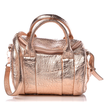 Alexander Wang Metallic Pebbled Lambskin Rockie Rose Gold Hardware 1 of 7