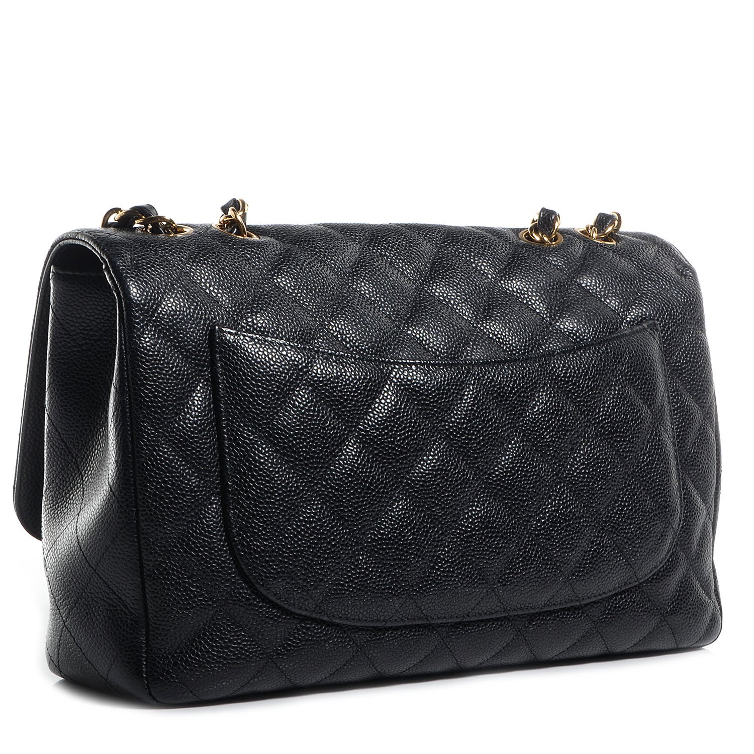 Chanel Caviar Jumbo Single Flap Black 3 of 8