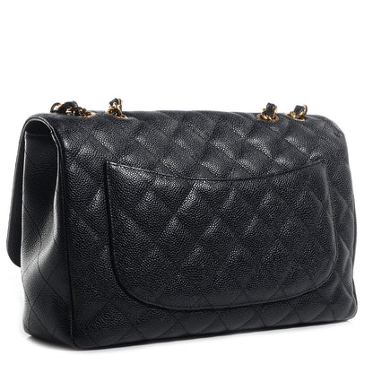Chanel Caviar Jumbo Single Flap Black 3 of 8