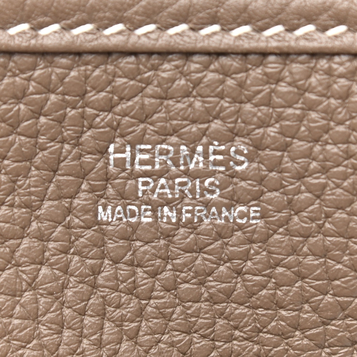 Hermes Taurillon Clemence Evelyne III PM Etoupe 4 of 7