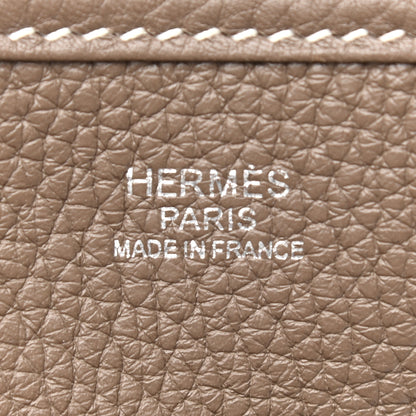 Hermes Taurillon Clemence Evelyne III PM Etoupe 6 of 11