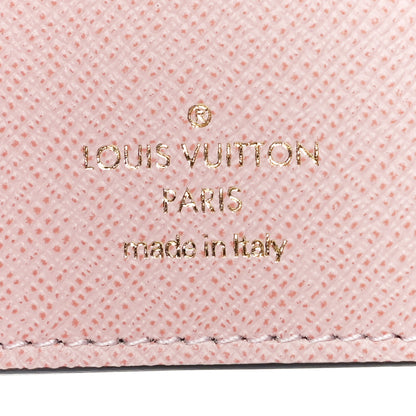 Louis Vuitton Damier Ebene Victorine Wallet Rose Ballerine 6 of 10