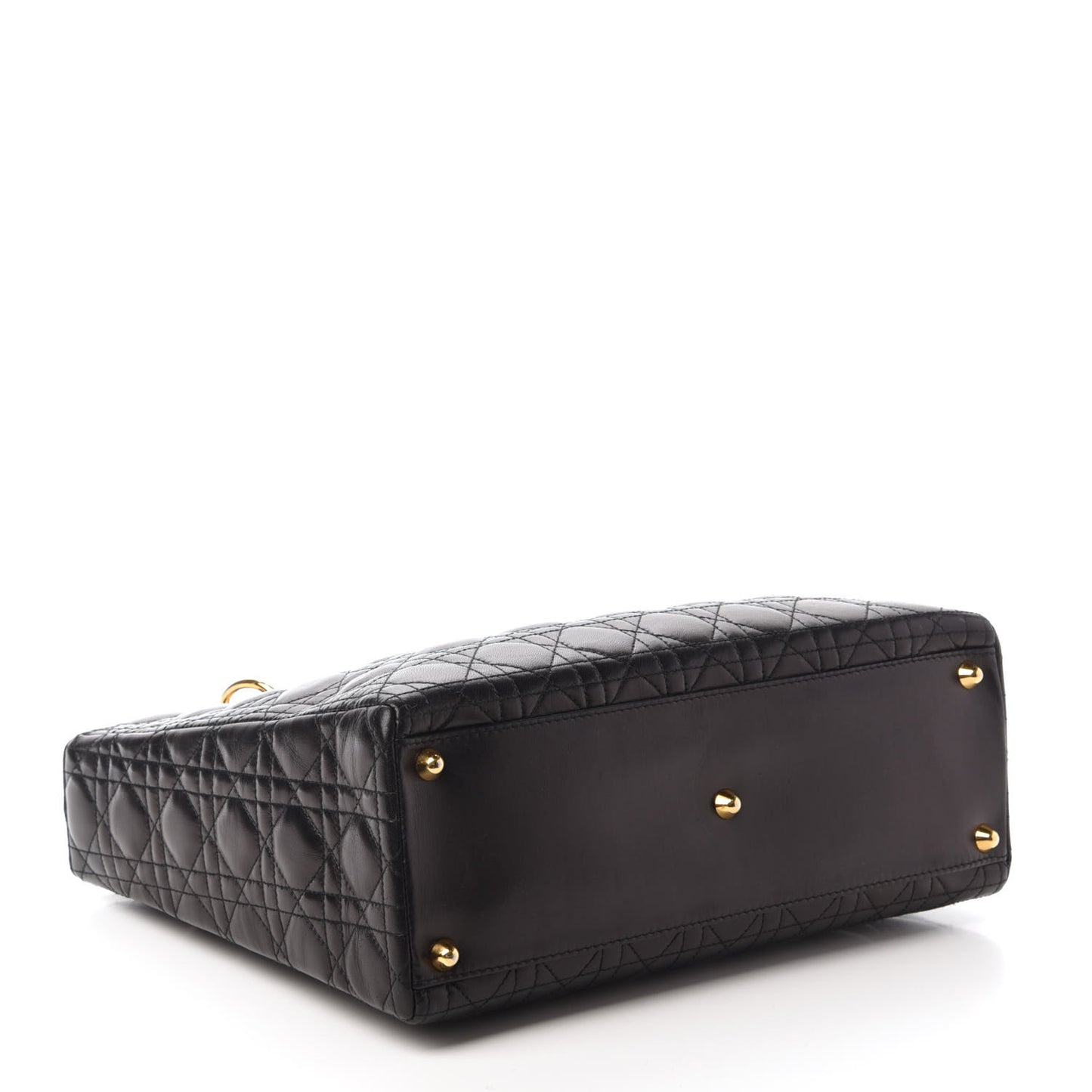 Lambskin Cannage Large Lady Dior Black