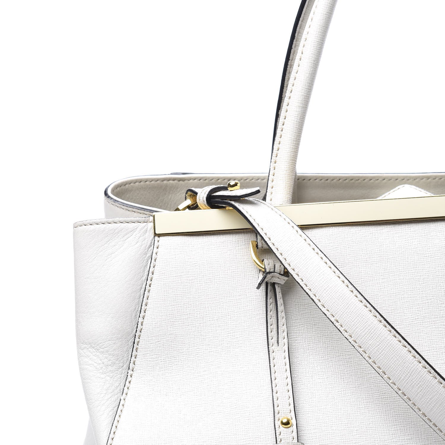 Fendi Vitello Elite Regular 2Jours Tote Latte 13 of 13