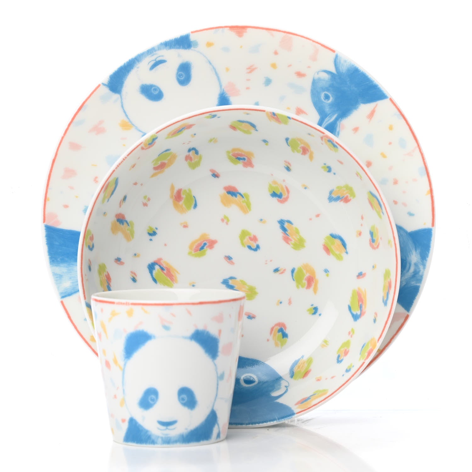 Hermes Porcelain Passe-Passe Set of 3 2 of 5