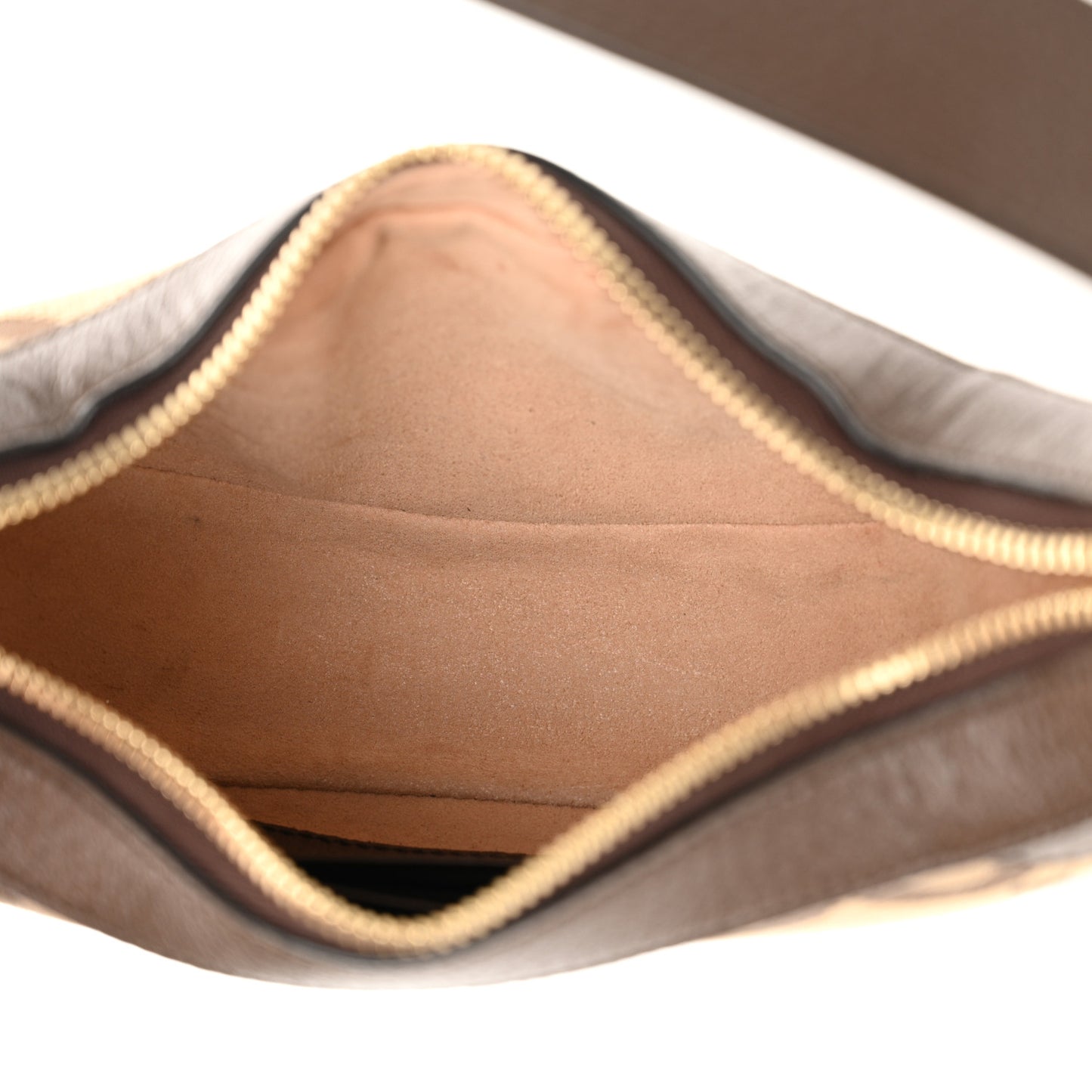 Monogram Jumbo GG Textured Dollar Calfskin Web Mini Ophidia Half Moon Hobo Camel Ebony New Acero