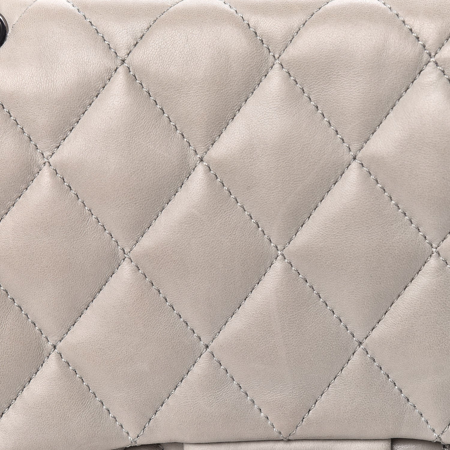 Chanel Lambskin Quilted 3 Accordion Flap Bag Grey 12 of 14