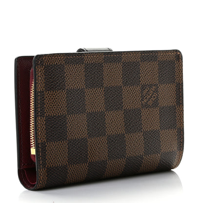 Louis Vuitton Damier Ebene Juliette Wallet Bordeaux Black 3 of 8
