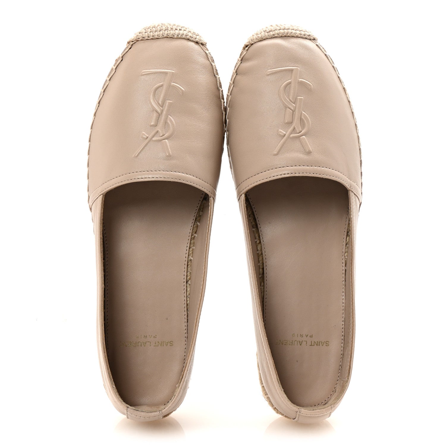 Saint Laurent Nappa Monogram Espadrilles 37 Rose Poudre 2 of 10