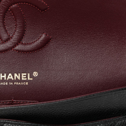 Chanel Caviar Quilted Medium Double Flap Black 13 of 14