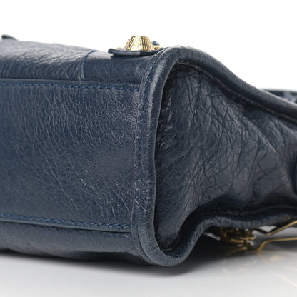 Balenciaga Agneau Giant 12 Gold Hardware Mini City Bleu Obscur 9 of 13