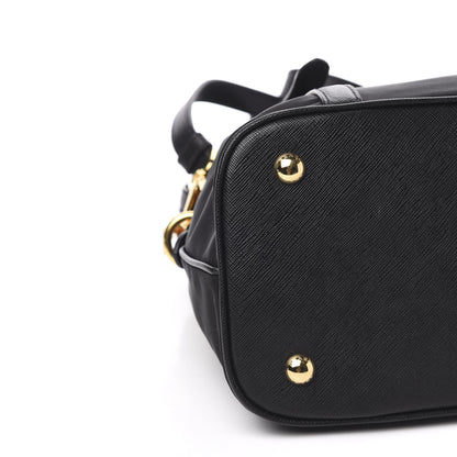 Prada Tessuto Nylon Saffiano Tote Black 9 of 11