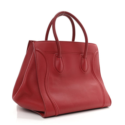Celine Supple Calfskin Medium Phantom Luggage Red 3 of 11