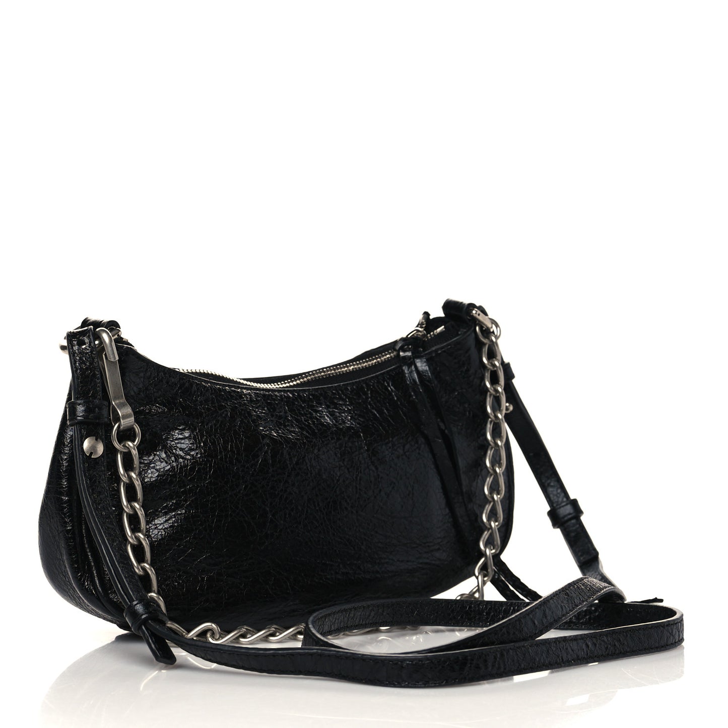 Agneau Arena Le Cagole Mini Purse With Chain Black