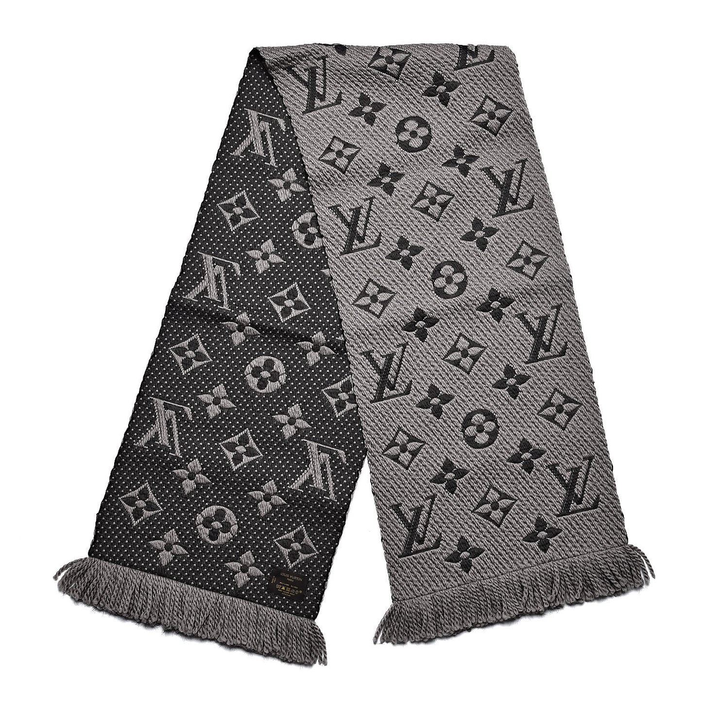 Wool Silk Logomania Scarf Verone