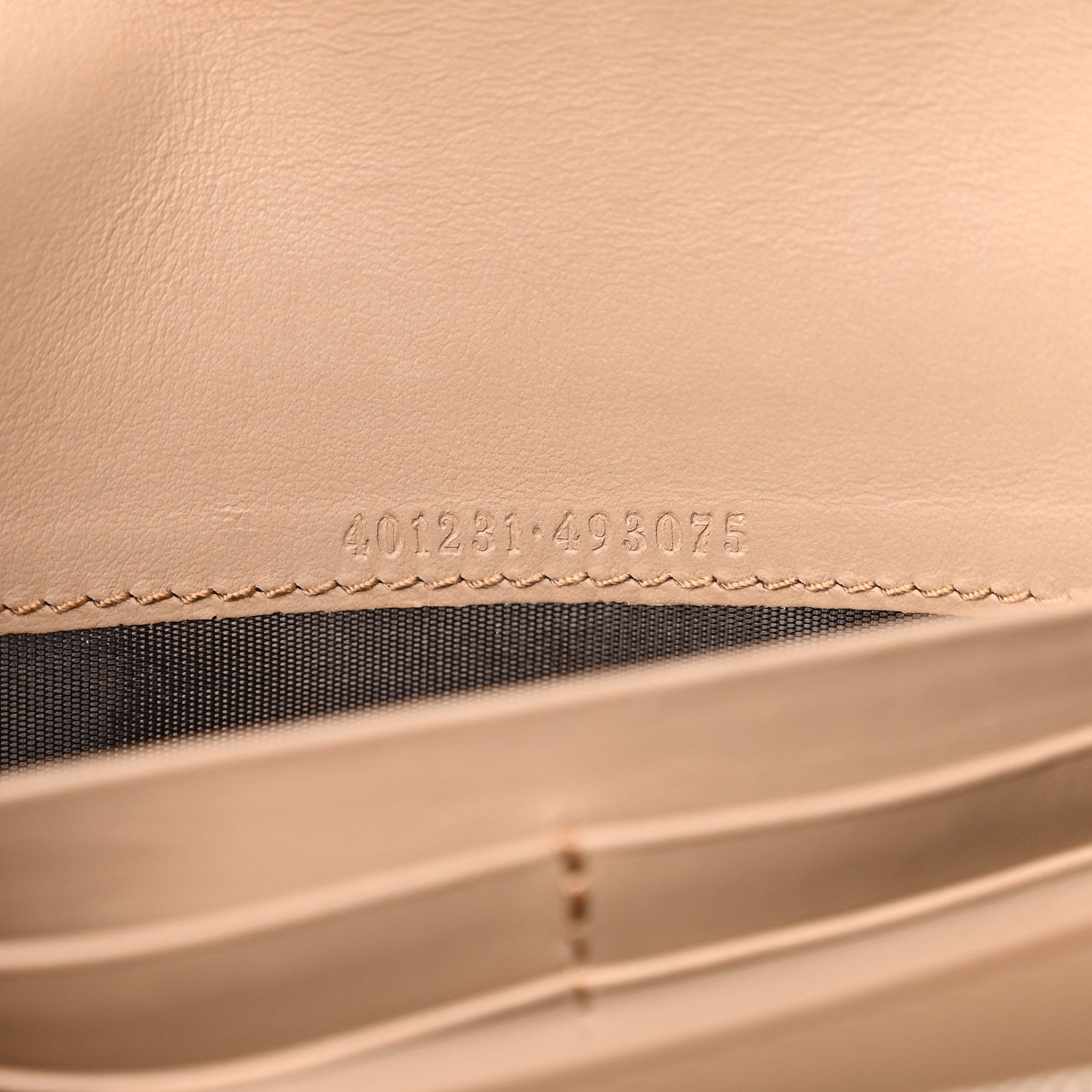 GG Supreme Monogram Mini Dionysus Chain Wallet Beige Taupe