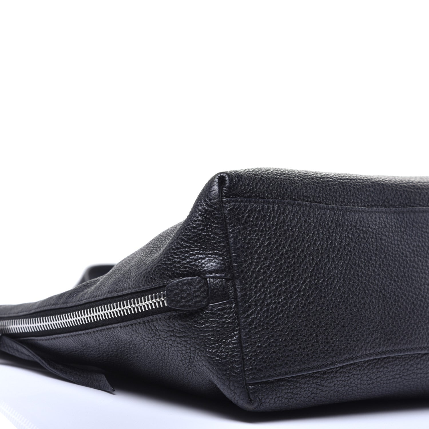 Prada Vitello Phenix Side Zip Shopping Tote Black 7 of 8