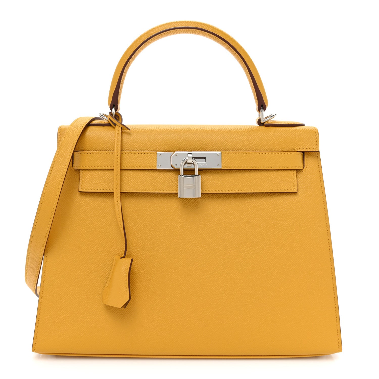 Hermes Epsom Kelly Sellier 28 Jaune Ambre 1 of 9