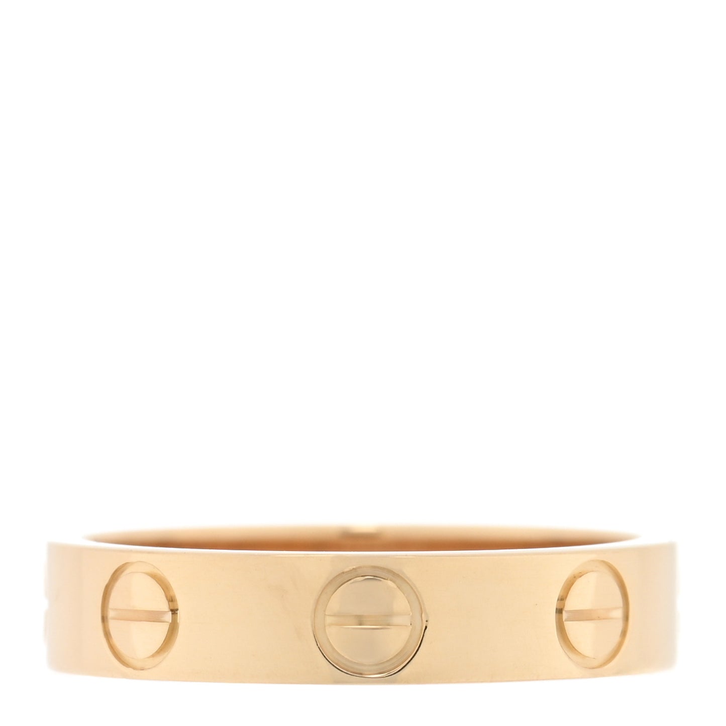 18K Yellow Gold 3.5mm LOVE Wedding Band Ring 47 4