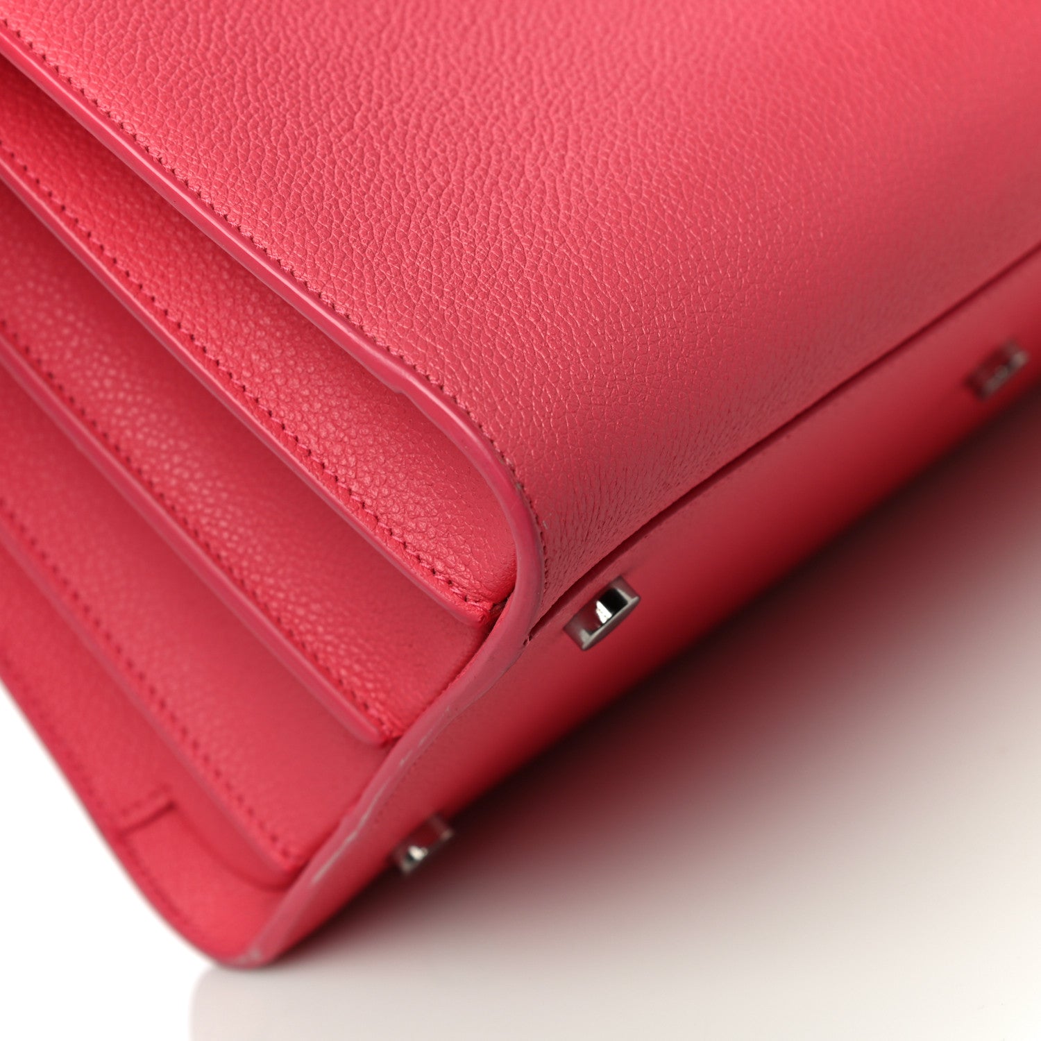 Saint Laurent Grained Calfskin Small Sac De Jour Rose Clair 8 of 12