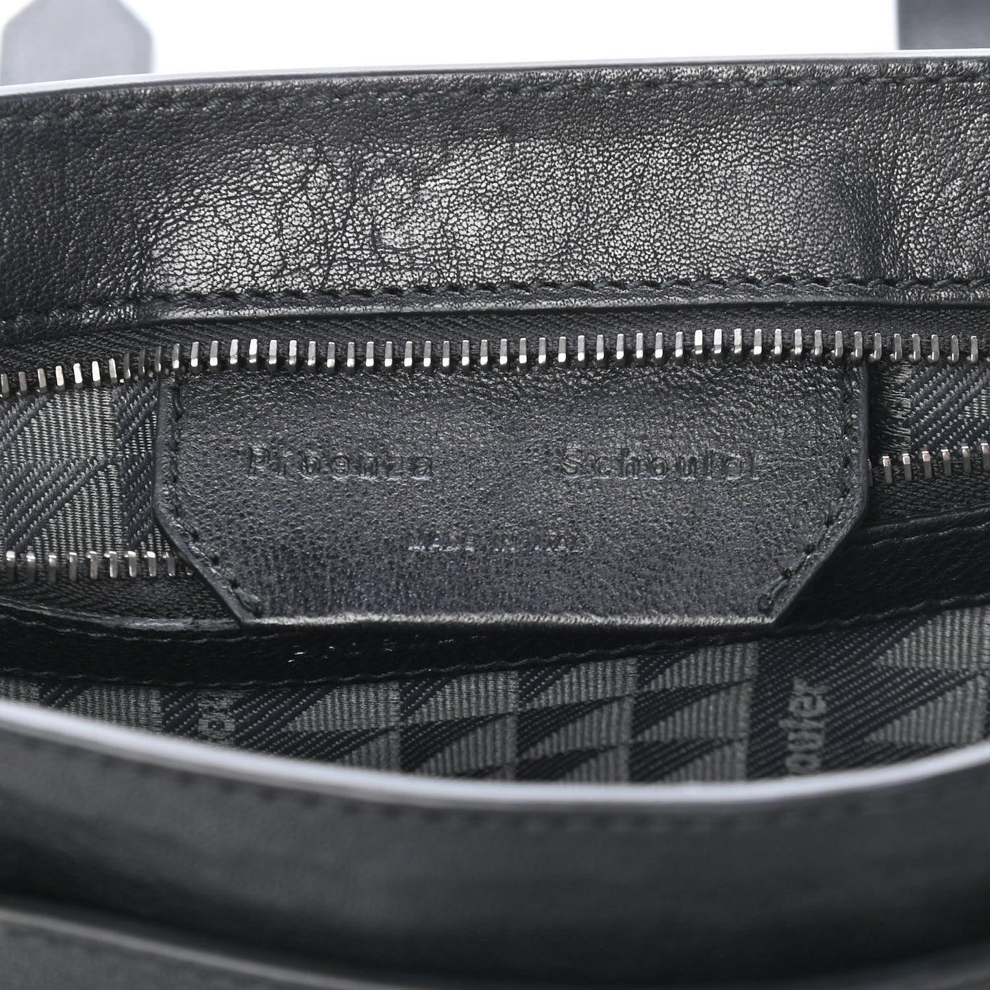Soft Grainy Calfskin Tiny PS1 Satchel Black