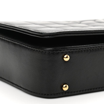 Chanel Lambskin Quilted CC Chocolate Bar Flap Black 9 of 15