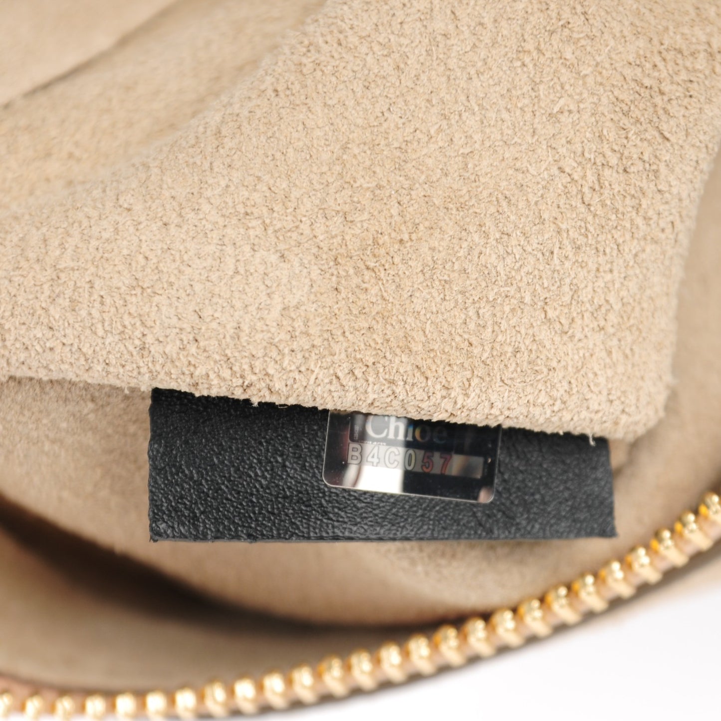 Suede Patchwork Medium Faye Shoulder Bag Desert Beige
