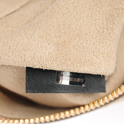 Chloe Suede Patchwork Medium Faye Shoulder Bag Desert Beige 8 of 8