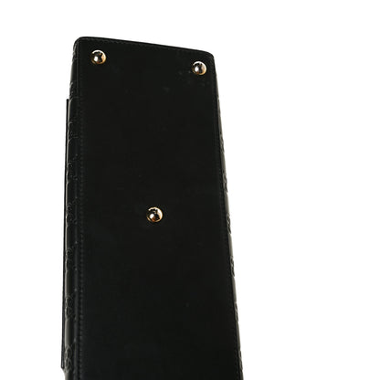 Gucci Guccissima Signature Small Padlock Top Handle Bag Black 17 of 18
