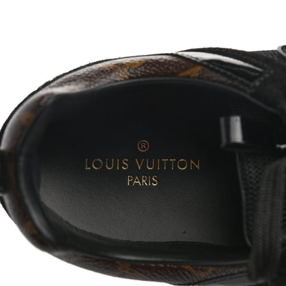 Louis Vuitton Suede Monogram Run Away Sneakers 37.5 Black 7 of 8