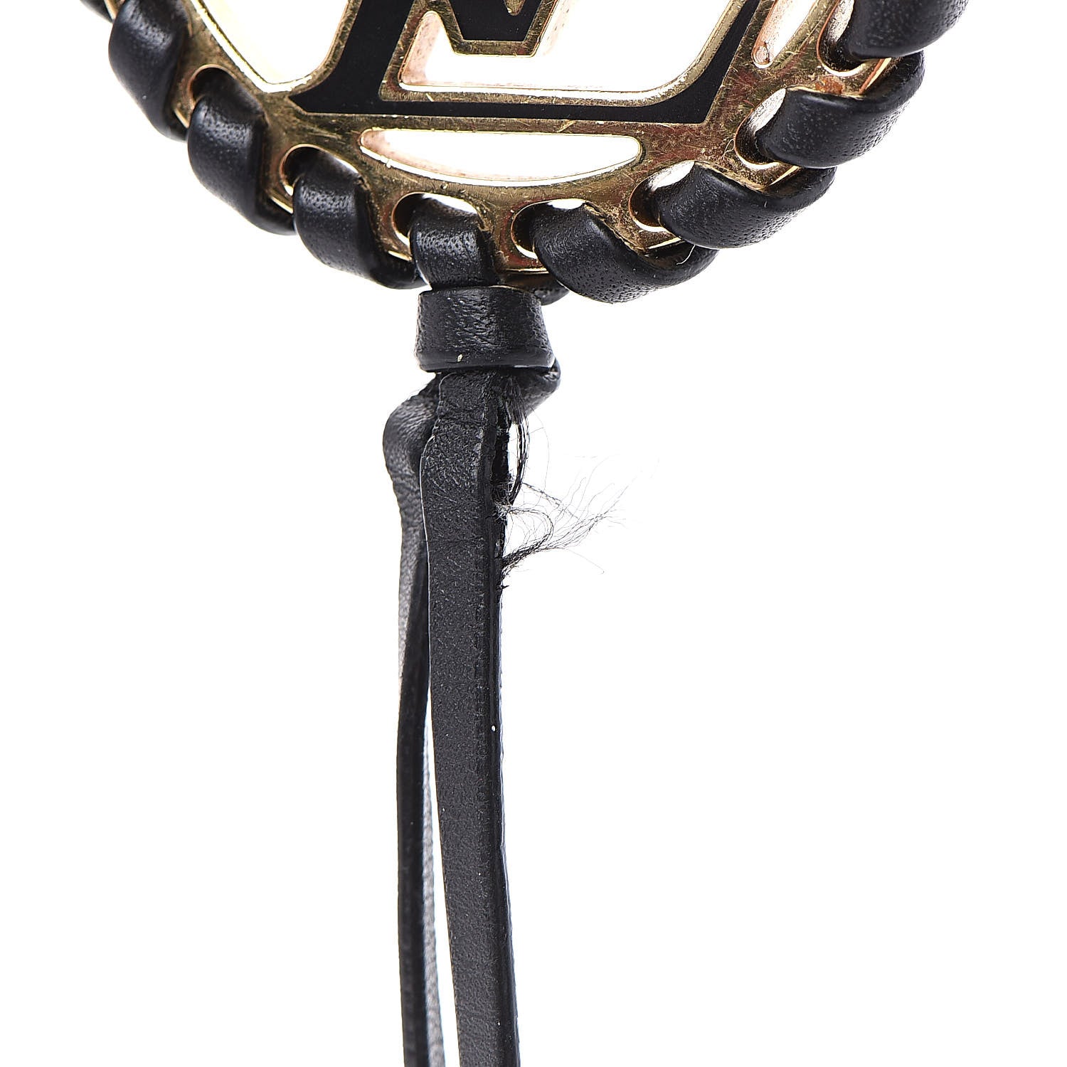 Louis Vuitton Metal Lambskin Enamel Very Bag Charm Key Holder Black 3 of 5