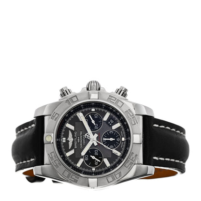 Breitling Stainless Steel Calfskin 44mm Chronomat Patrouille De France Automatic Watch Grey AB0110 2 of 5