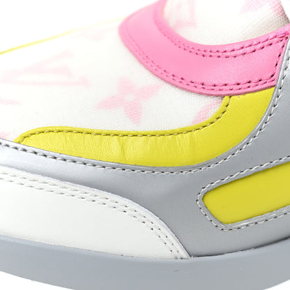 Louis Vuitton Calfskin Technical Nylon LV Archlight Sneakers 40 White Pink Yellow 15 of 17