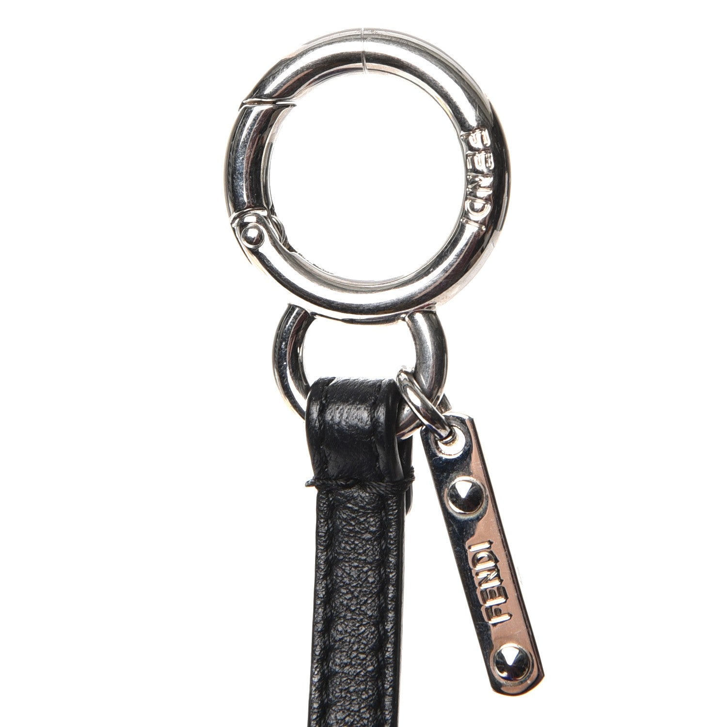 Fendi Mink Fox Fur Kid Monster Bag Bug Charm Blue Multicolor 3 of 5