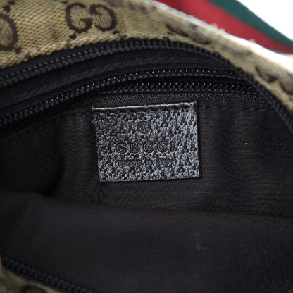 Gucci Monogram Web Small Flat Messenger Bag Brown 6 of 11
