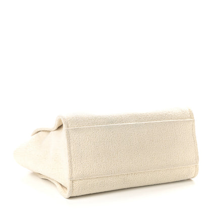 Chanel Lurex Boucle Medium Deauville Tote White 4 of 10