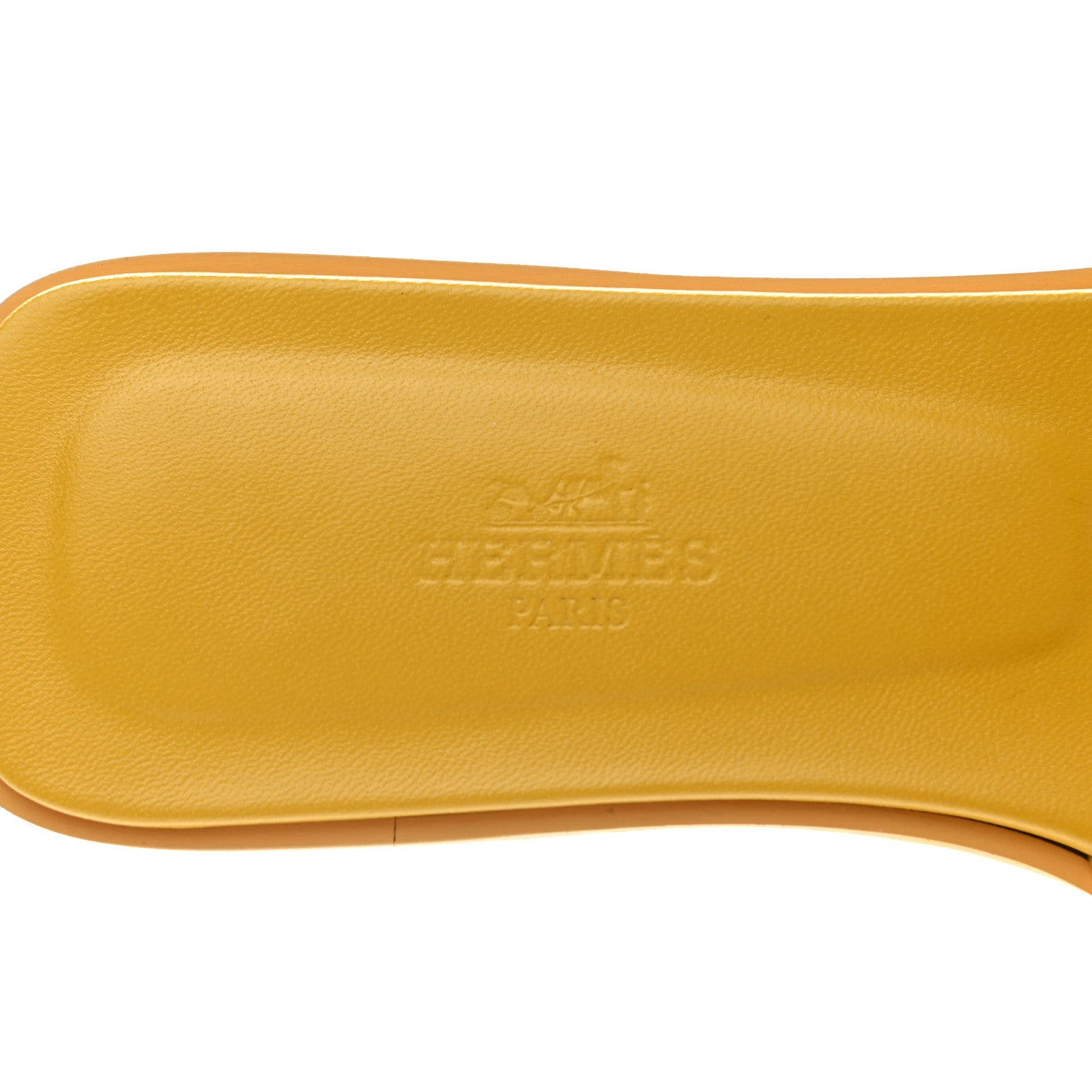 Hermes Epsom Oran Sandals 37 Jaune Sable 6 of 9