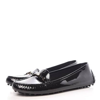 Louis Vuitton Patent Calfskin Farewell Flat Loafer 40 Black 3 of 8