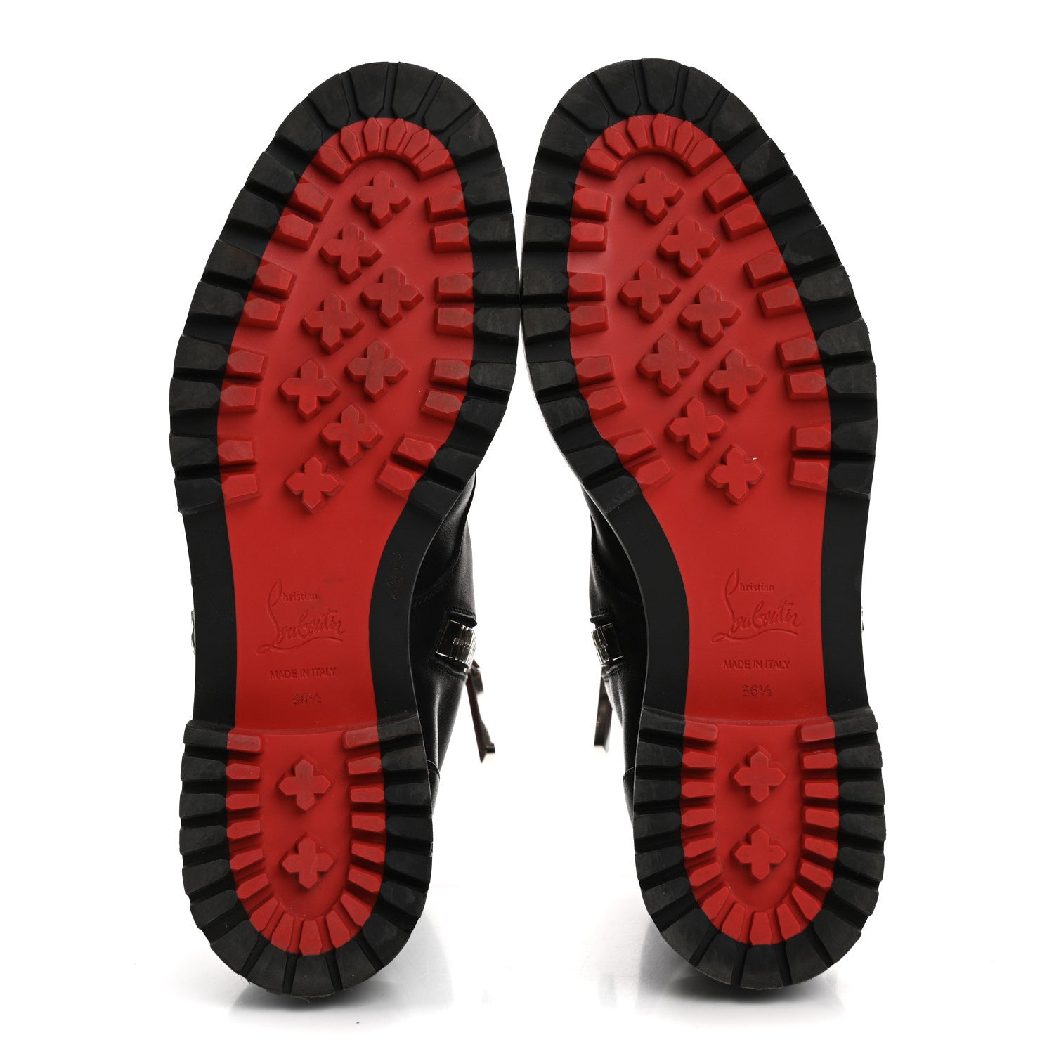 Christian Louboutin Calfskin Quilted En Hiver Boots 36.5 Black 7 of 14