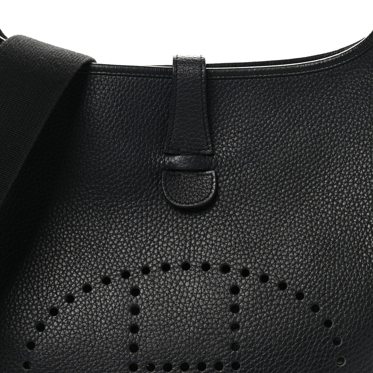 Hermes Taurillon Clemence EVELYNE III GM Black 8 of 10