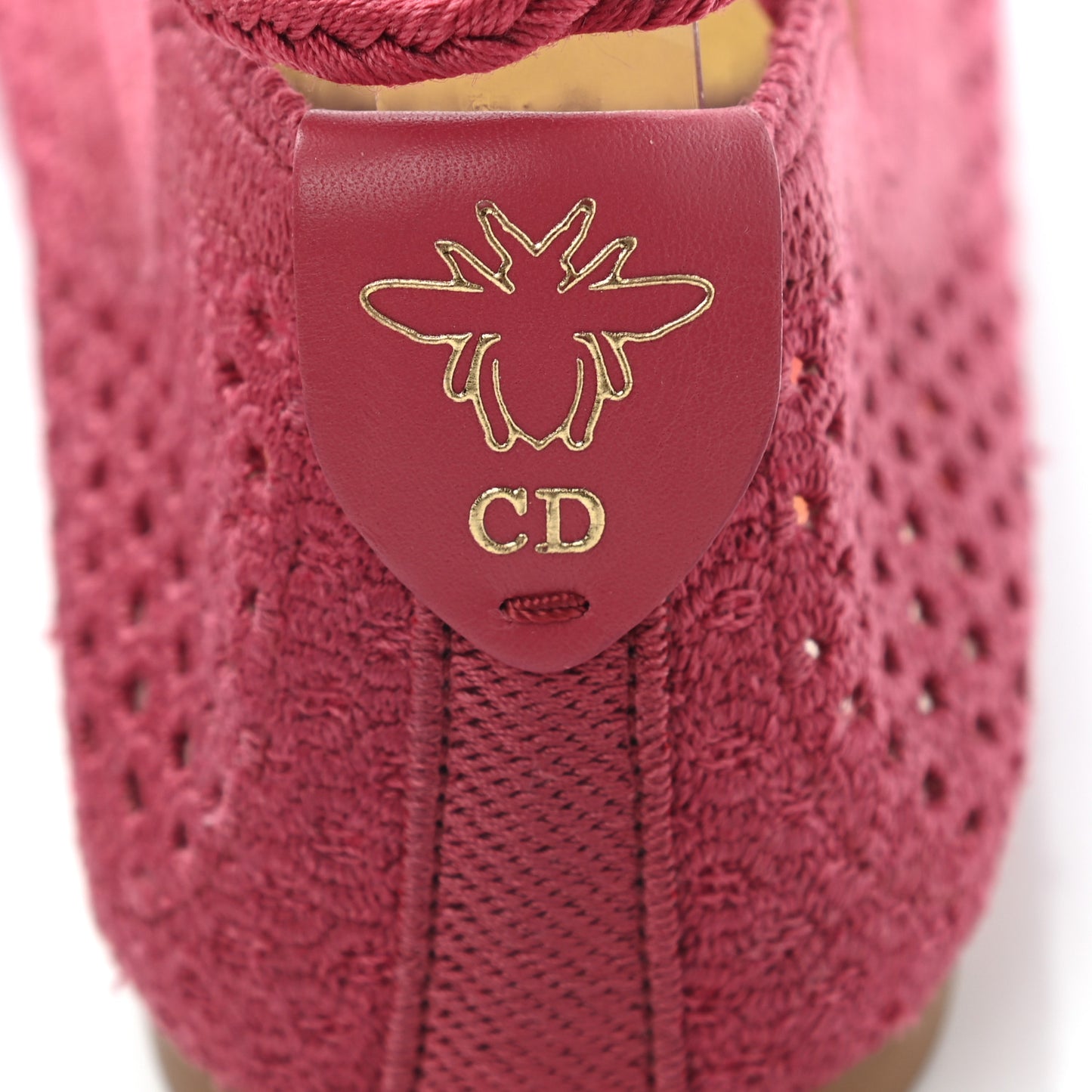 Cotton Embroidered Poeme Laced Ballerina Flat 37 Pink