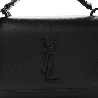Saint Laurent Calfskin Monogram Sunset Chain Wallet Black 7 of 11